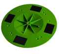Base plate with velcro