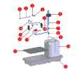 24V Mixer Washer Water Pump