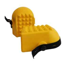 Knee pads yellow foam short