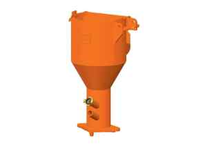 Mixing pipe G 4 without handle with pump flange D