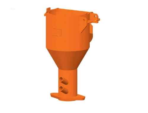 Replacement flange for mixing tube foto 1