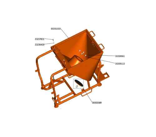 Pojemnik na materiał PFT