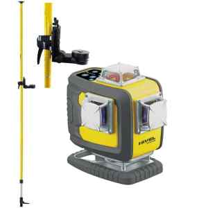 Multilaser z wiązką niebieską (4 płaszczyznowy)  CL4D-B + Tyczka LP-36