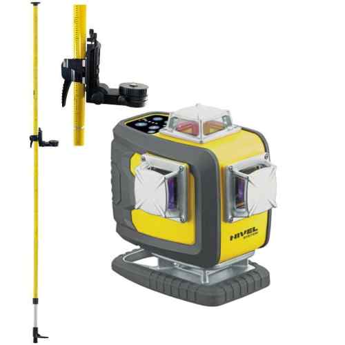 Multilaser z wiązką niebieską (4 płaszczyznowy) CL4D-B + Tyczka LP-33 zdj.1