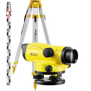 Optical level Nivel System N32x (+ tripod, + laser stave)