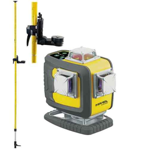 Laser krzyżowy CL4D-G +tyczka LP36 Nivel System zdj.1