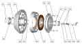 P-13 clutch bearing adapter foto 3