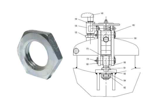 Pin nut M33x10 mm