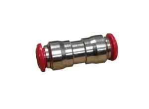 Straight through plug connector 6 mm body 