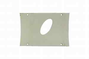 Wear plate with outlet