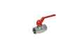 Ball valve with red handle foto 1