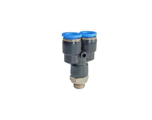Y plug tee G1/8 with 8 mm hose