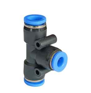 Plug-in reducing tee T hose 10