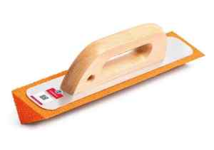 Triangular trowel with sponge 300x70