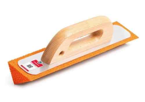 Triangular trowel with sponge 300x70