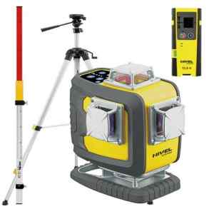 Laser Krzyżowy wiązką niebieską CL4D-B + statyw SJJ-M1 EX + czujnik CLS-4 + łata LS-24