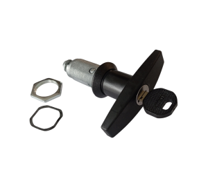 Tailgate lock with Putzmeister key 