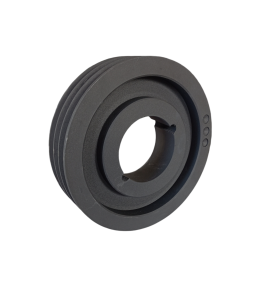 Gear pulley with three belts 