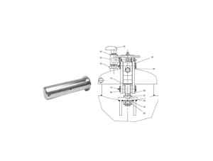 Sworzeń zamka dekla