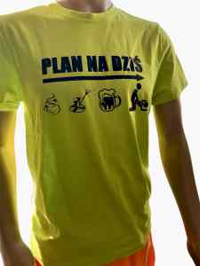 Men's T-shirt with SPOUT print, size L