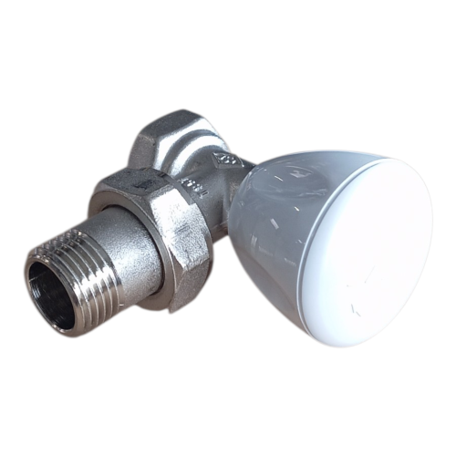 Zawór iglicowy biała gałka zdj.1