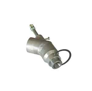 Spray gun head with grooves