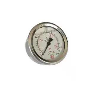 Pressure gauge with glycerin, new type 1/4" 