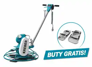 Kreber K-600 ET Electric Disc Trowel + Flooring Shoes