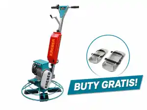 Kreber K–600 A Cordless Paddle Trowel + Flooring Shoes