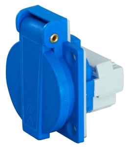 SCEE plug socket 16A, 230V, 1 f built-in
