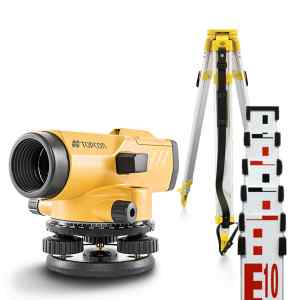 Optical level Topcon AT-B3A (+ tripod, + laser stave) 