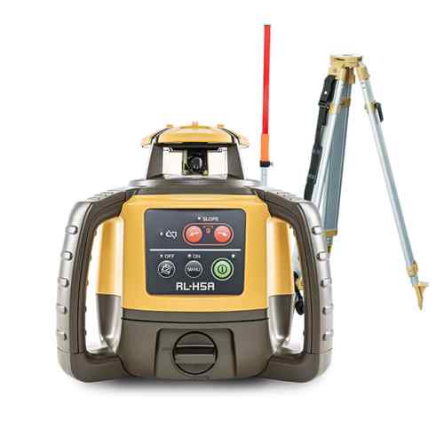 Laser level Topcon RL-H5A (+ tripod, + laser stave) foto 1