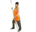 Screed layer dungarees orange XL foto 3