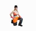 Waist-length flooring trousers, orange, size. M foto 3