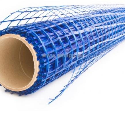 Floor mesh 40x40mm blue 50m,