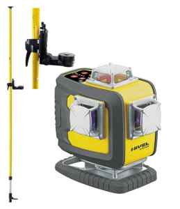 Laser krzyżowy CL4D-R + tyczka LP36 Nivel System 